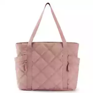BAGSMART Tragetasche Dusty Pink Puffer Handgepäck Laptop Neu ohne Etikett - Bild 1 von 5