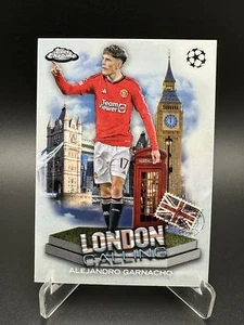 2023-24 Topps Chrome UEFA Club Competitions - London Calling Alejandro Garnacho - Picture 1 of 2
