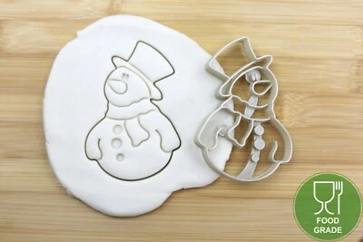Keksstempel/ Ausstechform Weihnachten/Christmas Schneemann PLA ca.8cm - Bild 1 von 4
