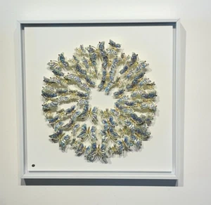 Keren Kopal Farfalle in Armonia Arte da Parete e Cristalli Austriaci EDIZIONE 1/1 - Foto 1 di 9