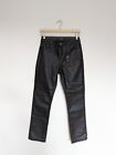 Wyse London Faux Leather Black Trousers UK SIZE 8 Straight Leg BNWT BRAND NEW 
