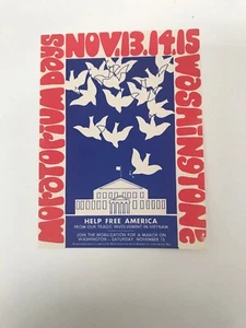 Original Vietnam March On Washington 1969, Moratorium Days Leaflet - Picture 1 of 3