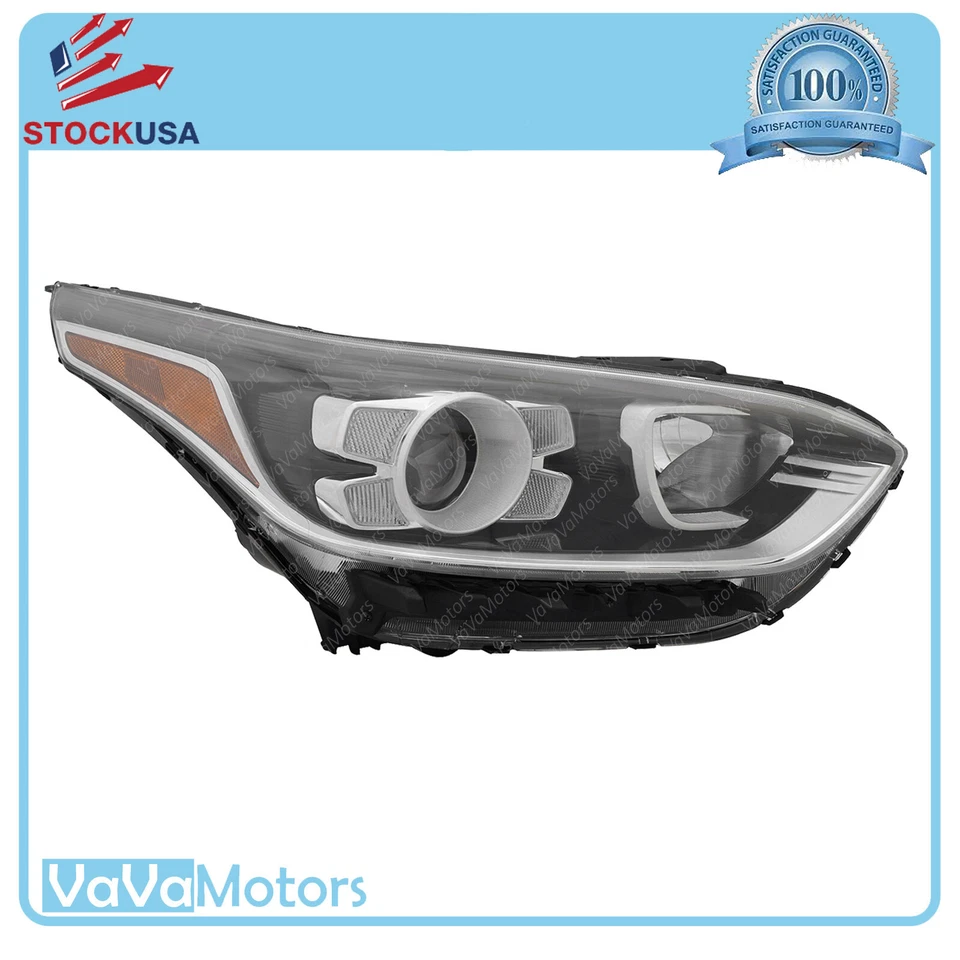 Fits 2019 2020 2021 Kia Forte Sedan Headlight Assembly w/ LED DRL Passenger - Image 1 of 4