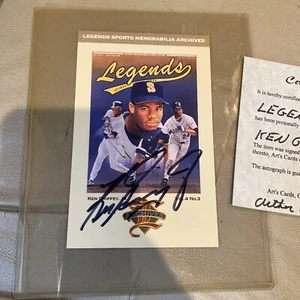 Ken Griffey Jr. 1993 Signierte Auto Legends Magazin Postkarte Band 4 Nr. 3 SEHR SELTEN - Bild 1 von 4