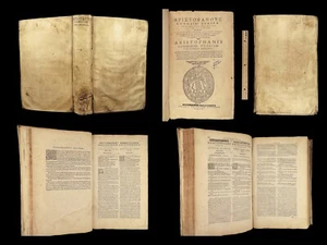 1607 GREEK Comedies Aristophanes Ancient Theatre Philosophy Biseti Geneva FOLIO - Picture 1 of 24