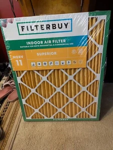 Filtros de aire plisados Filterbuy 20x25x1, repuesto para horno de aire acondicionado HVAC (MERV 11) - Imagen 1 de 1