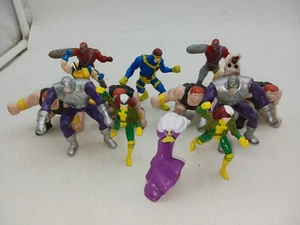 Vintage 1995 Hardees Kids Meal PVC Marvel X-MEN Figure LOT Wolverine Storm Rogue - Picture 1 of 6