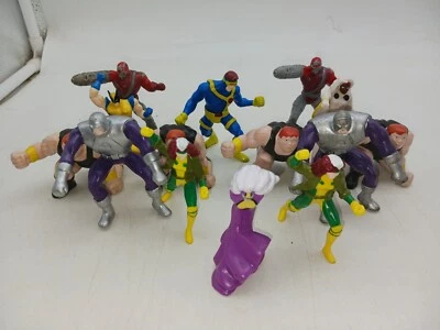 LOTE de figuras vintage 1995 Hardees Kids Meal PVC Marvel X-MEN Wolverine Storm Rogue Foto 1 de 4