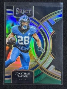 Panini Select 2023 - Premier Level negro/verde Prizm troquelado #127 Jonathan Taylor - Imagen 1 de 4