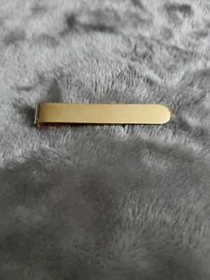 New Gold Tone Tie Clip Bar - Image 1 of 3
