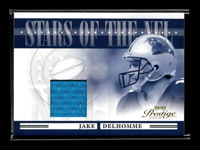 2006 Playoff Prestige #NFL-31 Jake Delhomme Patch Stars of the NFL Panthers - Image 1 of 2