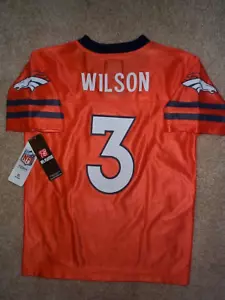 Denver Broncos RUSSELL WILSON Jersey YOUTH KIDS BOYS CHILDRENS (m-medium 8-10) - Picture 1 of 3