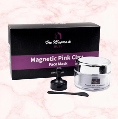 The Magmask - Magnetic Pink Clay Face Mask || All Natural, Vegan, Paraben-Free - Image 1 of 4