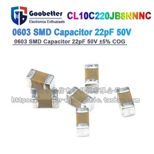 Original 0603 SMD-Kondensator 22pF 50V ±5% COG CL10C220JB8NNNC - Picture 1 of 4