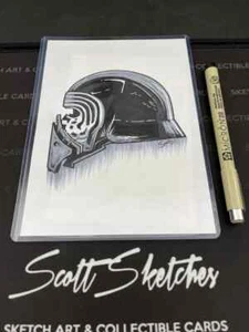 Original 5x7 Kunst, 1 von 1 Skizze - StarWars - Kylo Ren von Scott Sketches - Bild 1 von 3