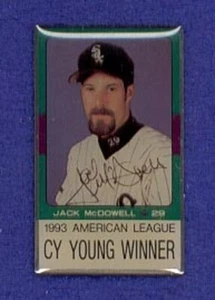 1993 Cy Young Winner Pitcher Jack McDowell Chicago White Sox Baseball Lapel Pin - Picture 1 of 1