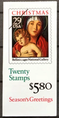 SCOTT # 2710 - MADONNA & CHILD TWENTY (29 CENT) UNOPENED BOOKLET - MNH - Image 1 of 4