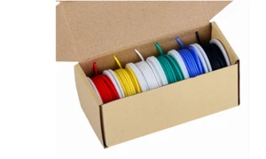 Filo di silicone flessibile isolato in gomma fili di rame stagnato 23 FT 20 AWG 6 colori - Foto 1 di 8