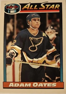 1991-1992 O-PEE-CHEE ADAM OATES Washington Capitals ALL STAR CARD #265 MINT - Picture 1 of 3