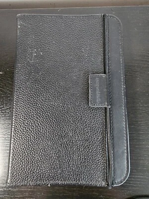  Genuine Amazon Black Leather Cover case for Kindle Keyboard  D00901 3rd Gen. - Image 1 of 4