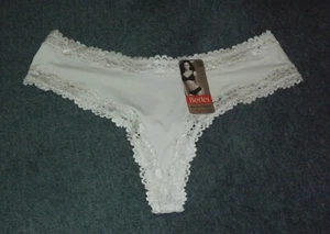 BERLEI: Barely There Luxe: Size: 10. Sleek SKIN with Lace Trim, Comfy, G-String - Picture 1 of 4