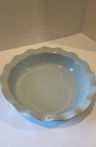 KOOV Ceramic Pie Pan,9 In Pie Plate, Pie Dish for Dessert Kitchen,Round,Sky blue - Picture 1 of 7