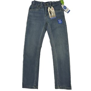 Levi's 502 Jeans Regular Taper Boy's Size 8 Light Wash Denim Adjustable Waist - Picture 1 of 11