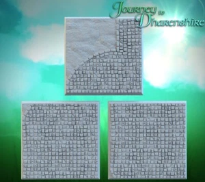 Warhammer Old World/Fantasy Resin Square Base Toppers Wargaming Cobblestone - Picture 1 of 4