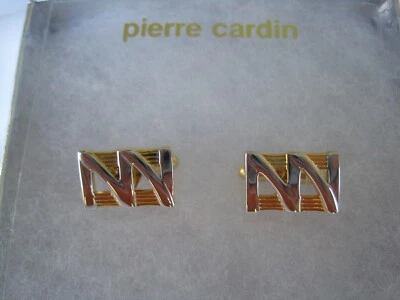 Pierre Cardin Rectangular Two-Tone Cufflinks - Image 1 of 4