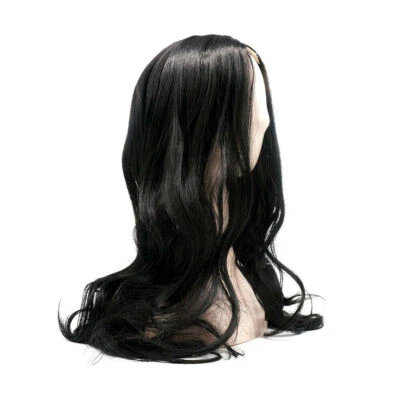 Peluca frontal de encaje malayo de 24" para mujeres niñas modelo pre arrancado y cabello de bebé práctico Foto 1 de 4