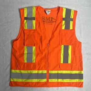 PIP 302-0500 Tipo R Clase 2 Chaleco de Seguridad Topógrafo Dos Tonos con Seis Bolsillos XXL - Imagen 1 de 8