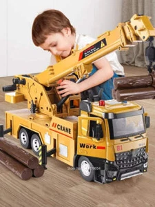 1/18 Kran Arbeit LKW Modell Spielzeug Auto Diecast Alu Technik Fahrzeug Türen OVP - Bild 1 von 6