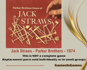 Board Game Parts: JACK STRAWS, Parker Brothers, 1974,  replacement pieces - Picture 1 of 26