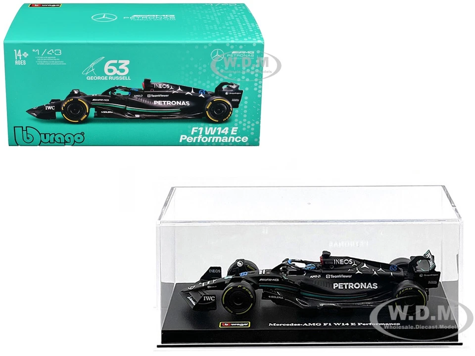 Bburago Mercedes AMG F1 W14 E Performance #63 Russell F1 (2023) 1/43 38081GR