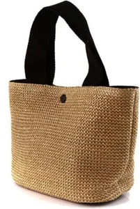 1 Piece Summer Beach Rattan Bag Handwoven Shoulder Bags with Wide Shoulder... - Picture 1 of 7