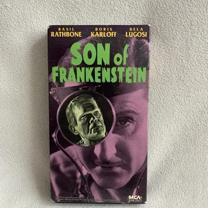 VHS Son of Frankenstein 1939 Boris Karloff Horror Bela Lugosi Universal Monsters - Picture 1 of 4