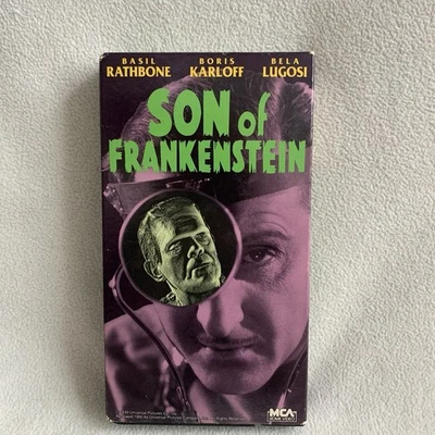 VHS Son of Frankenstein 1939 Boris Karloff Horror Bela Lugosi Universal Monsters - Image 1 of 4