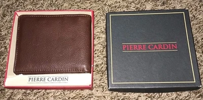 NIB Vintage Pierre Cardin Leather Billfold  Wallet Brown Leather - Image 1 of 4