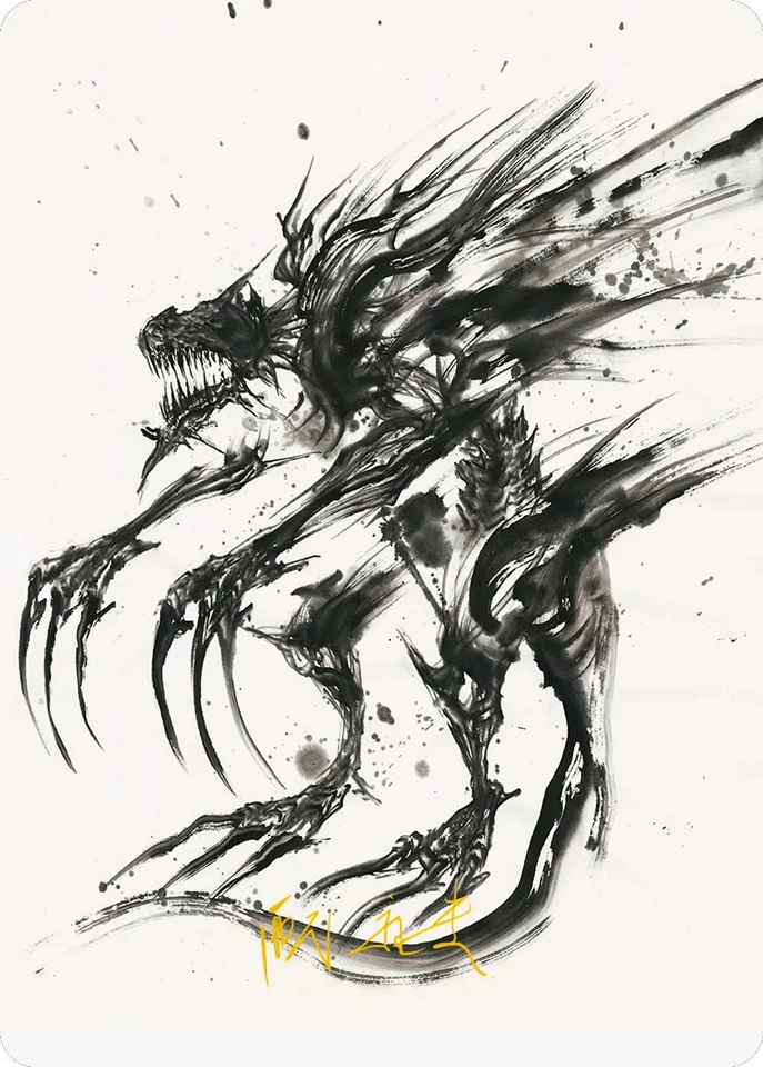 MTG Phyrexian Obliterator Art Card (Gold-Stamped Signature) [Phyrexia: All Will - Image 1 of 1