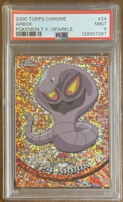 Arbok Sparkle PSA 9 2000 Topps Cromo Pokemon TV #24 Low Pop Como Nuevo T.V. Foto 1 de 4