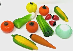 13 Vintage Murano Kunst Glas mundgeblasen Obst Gemüse Lot Maiskohl Tomate - Bild 1 von 7