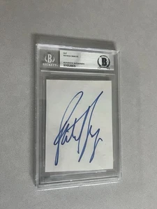 Patrick Swayze signed encapsulated 3x5 Cut Beckett BAS COA slabbed Road House - Picture 1 of 1