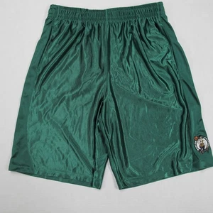Vintage NBA Boston Celtics Dazzle Shorts Mens Large Green Silky Shiny Y2K - Picture 1 of 9