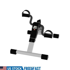 Residential Bike Pedal Exerciser W/ Calorie Tracker Adjustable Resistance Black - Picture 1 of 5