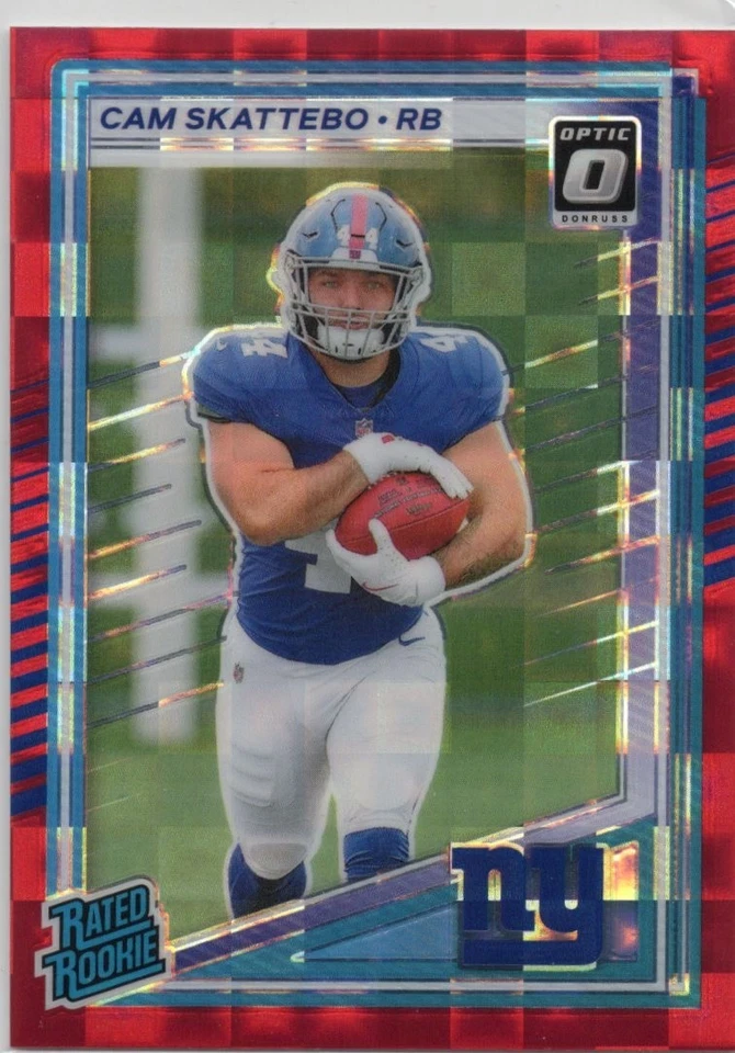 Cam Skattebo Red Pandora Optic Preview Prizm 2025 Donruss RC #302🔥📈 - Image 1 of 2