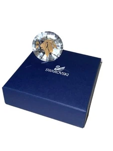 SCS Lion Head Akili Chaton Paperweight 2016 Swarovski Crystal #5236548 - Picture 1 of 6