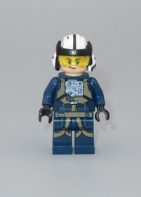 Lego Rebel Pilot U-Wing dark blue minifigure Star Wars 75160