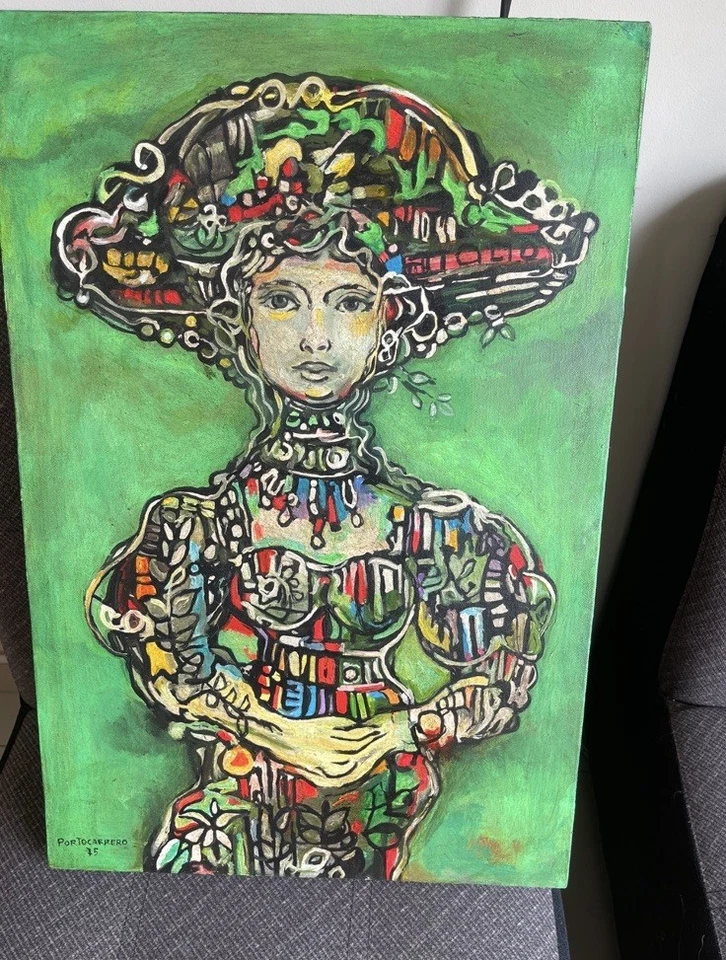 René Portocarrero картина маслом на холсте 16x24 - Изображение 1 из 4