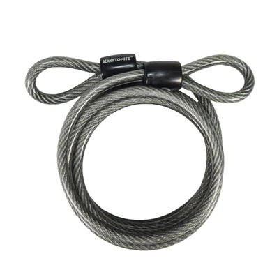 Kryptonite Kryptoflex 818 Looped Cable and Key Padlock 6' 180cm x 8mm 2 Keys - Image 1 of 4