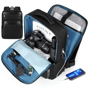 Laptop Backpack for Men Women 15.6 inch Business Computer Backpack Flight App... - Picture 1 of 6